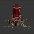 Modern Robot Fire Fighting Robot Fire Fighting Robot 3d model