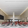 Modern hall multi-function hall 3d model