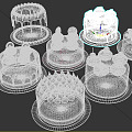 Birthday Cake Modern Cake 3d model