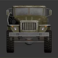 Army Green Military Truck With Six Wheels Heavy Duty Off Road Chassis