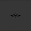 Colorful Camouflage Fighter Jet Model With Aerodynamic Design And Detailed Military Features