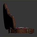 Open Guitar Case With Pink Lining Interior Holding Acoustic Guitar