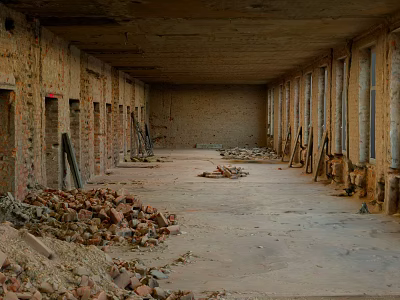Modern Construction Site Factory Construction House Construction Site 3d model