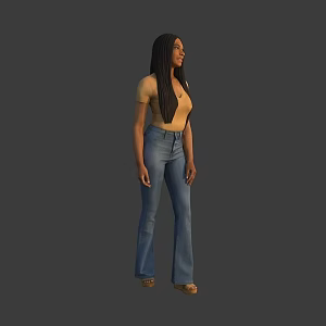 fashion woman female 3d model