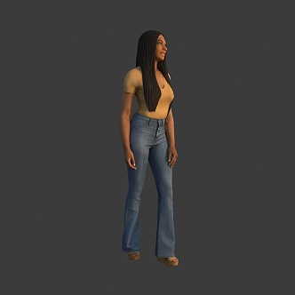 fashion woman female 3d model