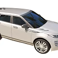 Silver Range Rover Evoque SUV With Modern Exterior Design And Stylish Features 3d model