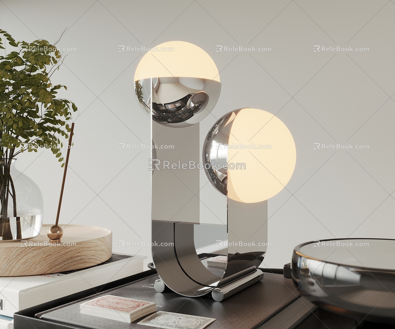 Modern table lamp 3d model