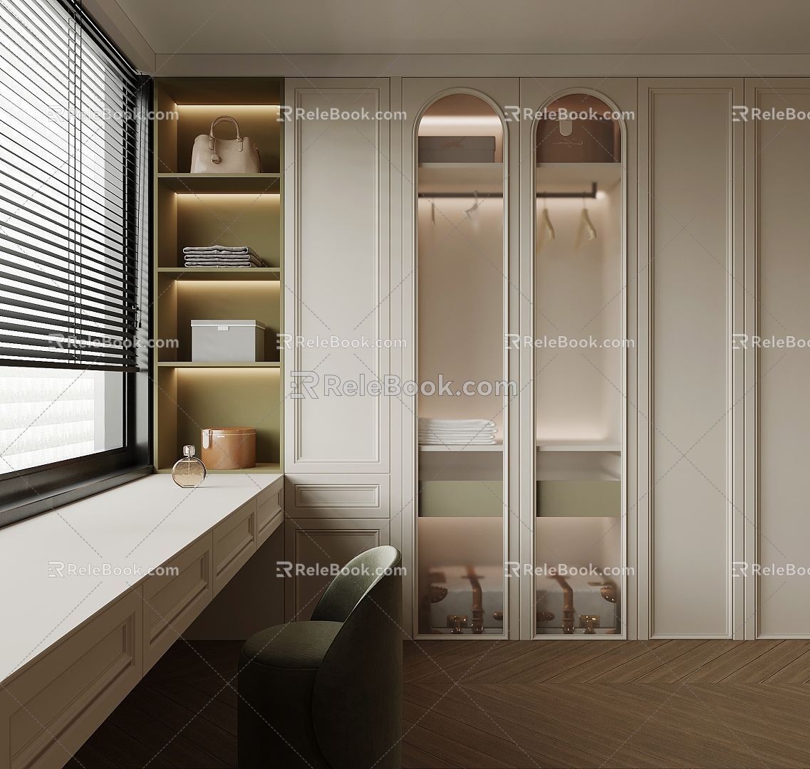 011 wardrobe French wardrobe 3d model