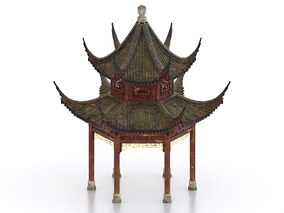 Ancient Building Pavilion 3d model