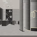 Modern Minimalist Beauty Salon Spa Interior With Comfortable Massage Bed And Professional Skincare Station