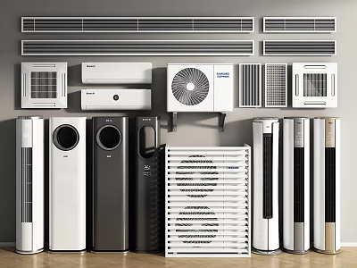 Air conditioner vertical air conditioner hanging air conditioner hanging air conditioner hanging air conditioner external central air conditioner air outlet 3d model