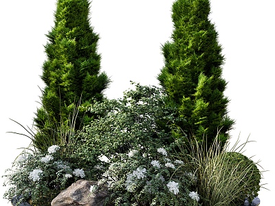 Modern Tree Garden Plants 3d model