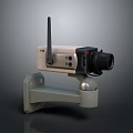 Projection Monitoring Camera With Wireless Antenna And Wall Mount Bracket For Home Security Surveillance