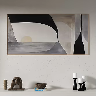 Light Luxury Decoration Painting 3d model
