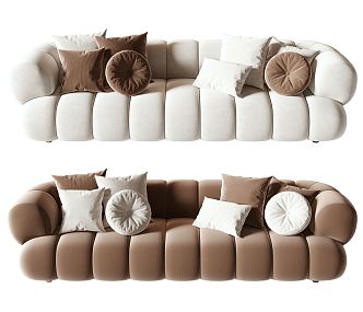 Modern Roche Bobois multiplayer sofa 3d model