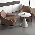 Modern Leisure Tables and Chairs Negotiation Tables and Chairs Dining Tables and Chairs 3d model