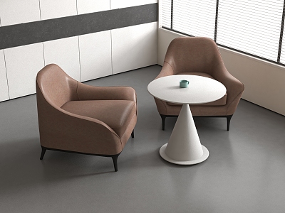 Modern Leisure Tables and Chairs Negotiation Tables and Chairs Dining Tables and Chairs 3d model