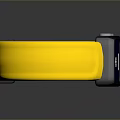 Yellow Smart Fitness Wristband With Digital Display And Sporty Design Accessory