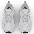White Nike Casual Sneakers With Black Sole And Classic Logo Design