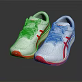 White Sporty Sneakers With Red Stripes And Breathable Mesh Upper Red Sole