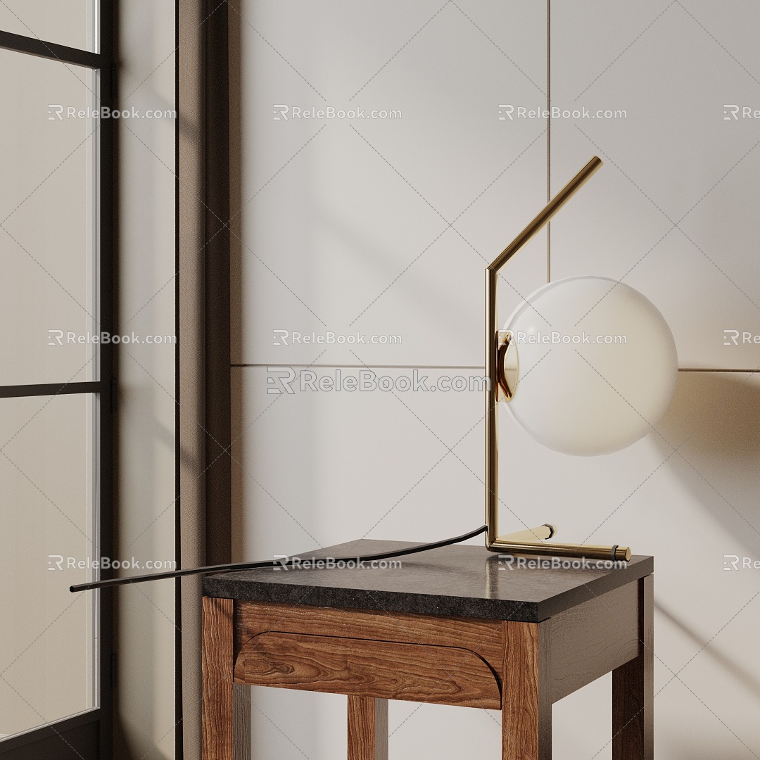 Modern table lamp 3d model