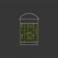 Bus Stop Structure With Curved Roof Vertical Slats Posters And Bench