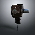 Vintage Film Movie Camera Classic Retro Design Old Photography Equipment With Mechanical Parts
