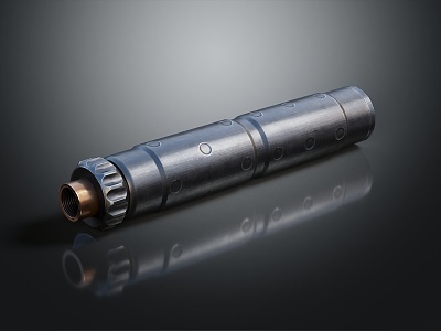 Modern silencer suppressor muffler 3d model