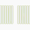Modern Luxury Metal and Glass Screen Decorative Ornament Set for Home Decor