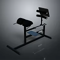 Fitness Weight Bench With Black Frame Padded Seat And Barbell Rack