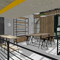 Historic Stone Building Cafe With Modern Glass Entrance And Cobblestone Ground