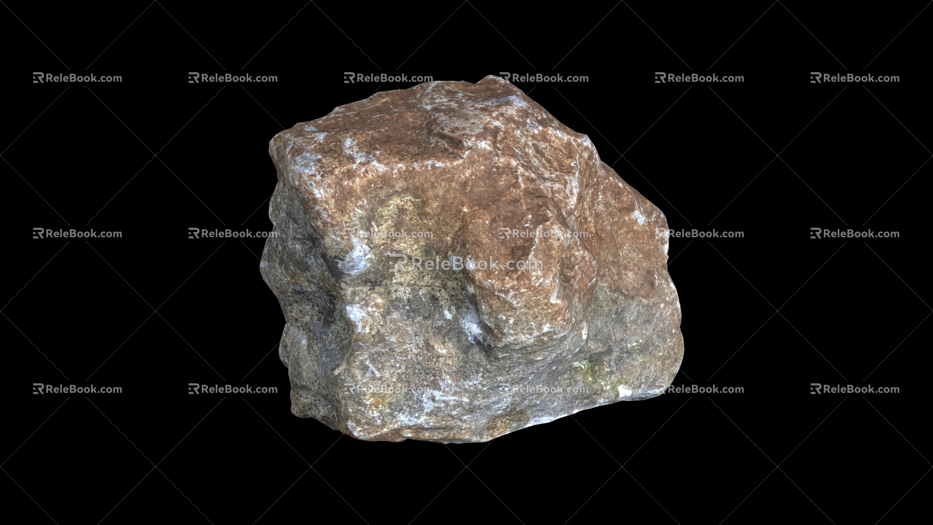 Rock Stone 2 Stone Block Boulder Reef 3d model