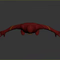 The Flash Superhero Character In Red Costume With Lightning Symbol Standing Pose Arms Outstretched