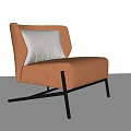 Modern Single Sofa Leisure Chair 3d model