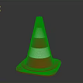 Reflective Red And White Striped Traffic Cone For Road Safety Equipment