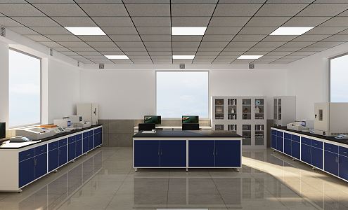 Modern Laboratory 3d model