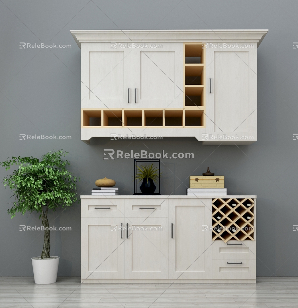 Wine Cabinet Whole Wine Cabinet Restaurant Wine Cabinet Deluxe Wine Cabinet 3d model