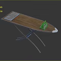 Wooden Foldable Ironing Board With Iron And Heat Resistant Surface