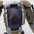 Building Blocks Robot With Brown And Gray Mechanical Arms Weapon And Small Spider Figure