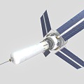 Modern Satellite Spacecraft Sci-Fi Satellite 3d model