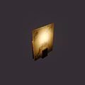 Modern Wall Lamp With Marble Texture Gold Base And Warm Light Glow 3d model