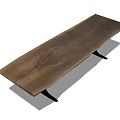 Wooden Rectangle Coffee Table with Natural Wood Grain and Black Legs Design
