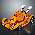 Cartoon Racing Cartoon sports car Racing Games Racing Offroad Racing Kart Karting Cars 3d model