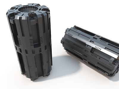 Mechanical device Cypunk cylinder hard surface high-tech industrial parts 3d model