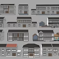 Traditional Chinese Style Buildings With Multiple Roof Designs And Architectural Features