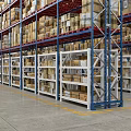 Sturdy Heavy Duty Metal Warehouse Storage Shelving Racks For Bulk Cardboard Goods Storage