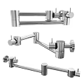 Stainless Steel Hardware Tools with Adjustable Bars Knob Fittings and Metal Brackets