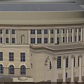 Intricate Circular Building Model With Multi level Dome And Classical Columns Structure 3d model