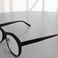 Black Frame Eyeglasses With Modern Design For Daily Use Accessories 3d model