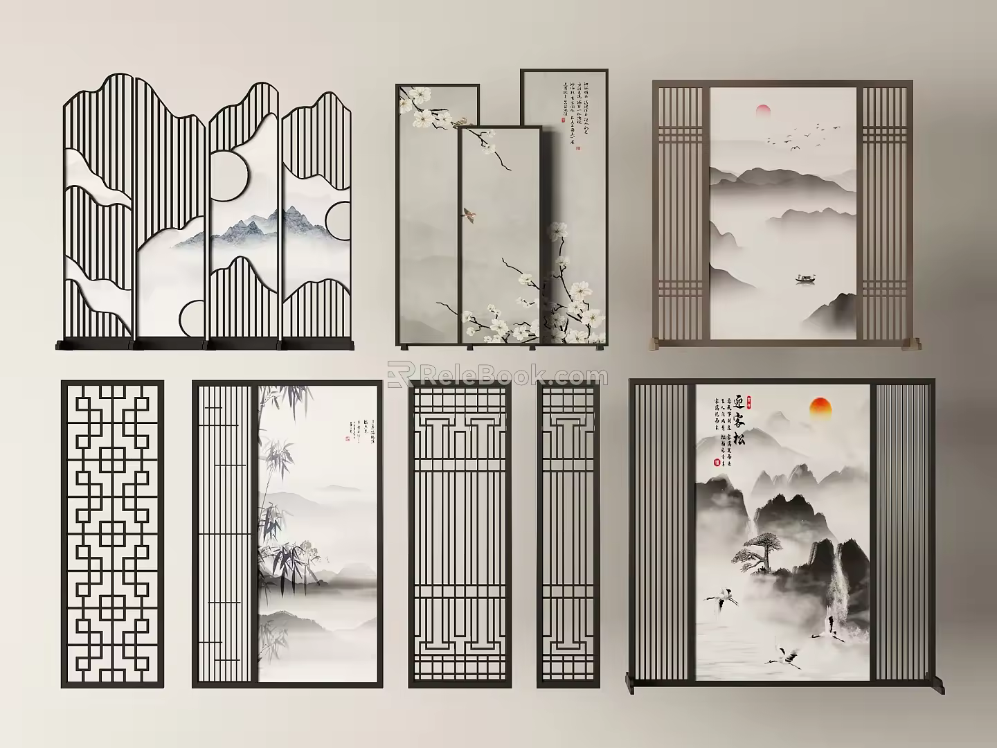 Partition Screen Partition Screen Folding Screen Partition 3d model